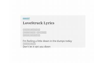 LoveStruck ja Lyrics [EGOIST]